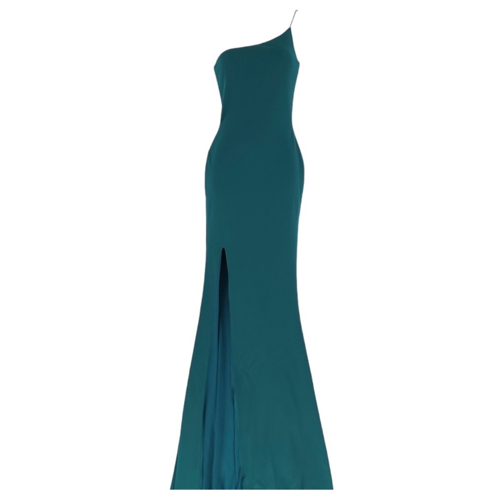 Nookie Jasmine One Shoulder Gown in Teal